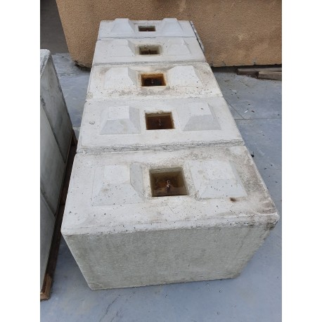 Betonowy element muru 80x40x60 cm - blok betonowy